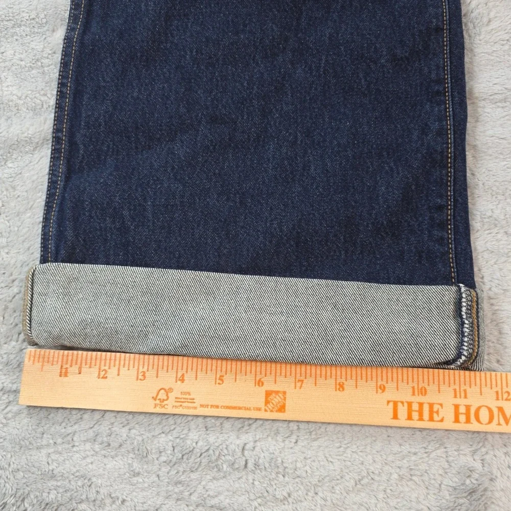 Benjamin Talley Smith 27 Madewell Women Coolidge Indigo Wide Leg Low Rise Jeans